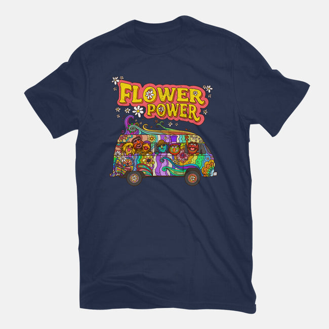 Flower Power Bus-Youth-Basic-Tee-drbutler