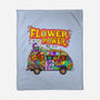 Flower Power Bus-None-Fleece-Blanket-drbutler