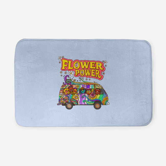 Flower Power Bus-None-Memory Foam-Bath Mat-drbutler