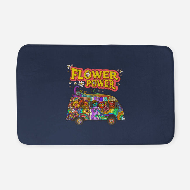 Flower Power Bus-None-Memory Foam-Bath Mat-drbutler