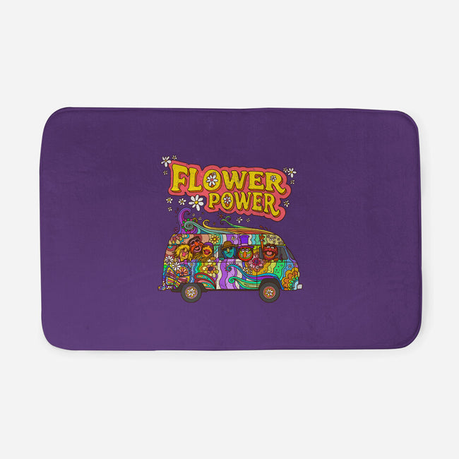 Flower Power Bus-None-Memory Foam-Bath Mat-drbutler