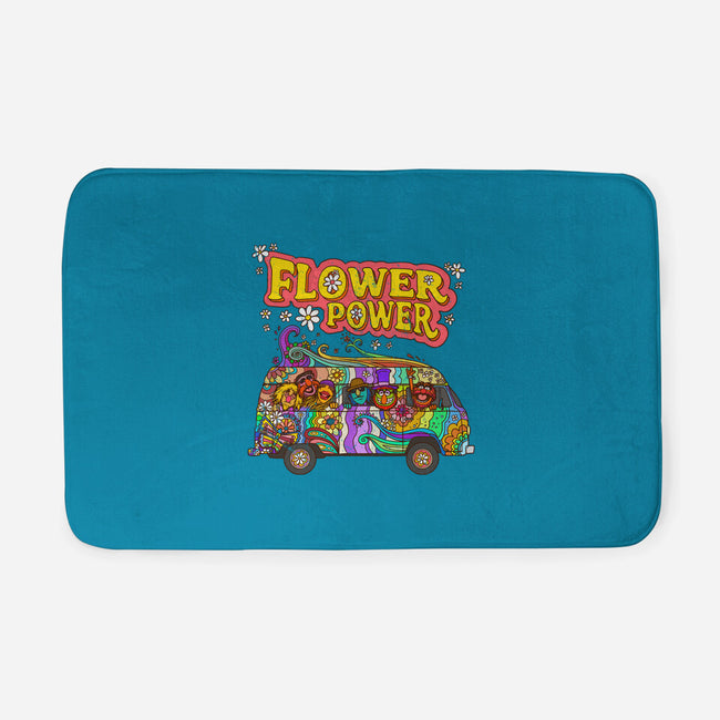 Flower Power Bus-None-Memory Foam-Bath Mat-drbutler