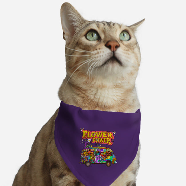 Flower Power Bus-Cat-Adjustable-Pet Collar-drbutler