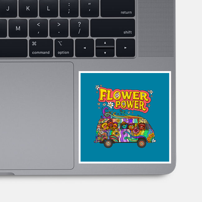 Flower Power Bus-None-Glossy-Sticker-drbutler