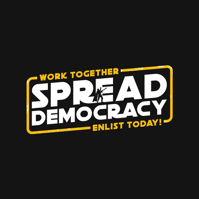 Spread Democracy-Womens-V-Neck-Tee-rocketman_art