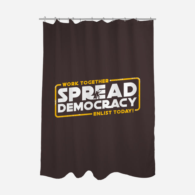 Spread Democracy-None-Polyester-Shower Curtain-rocketman_art