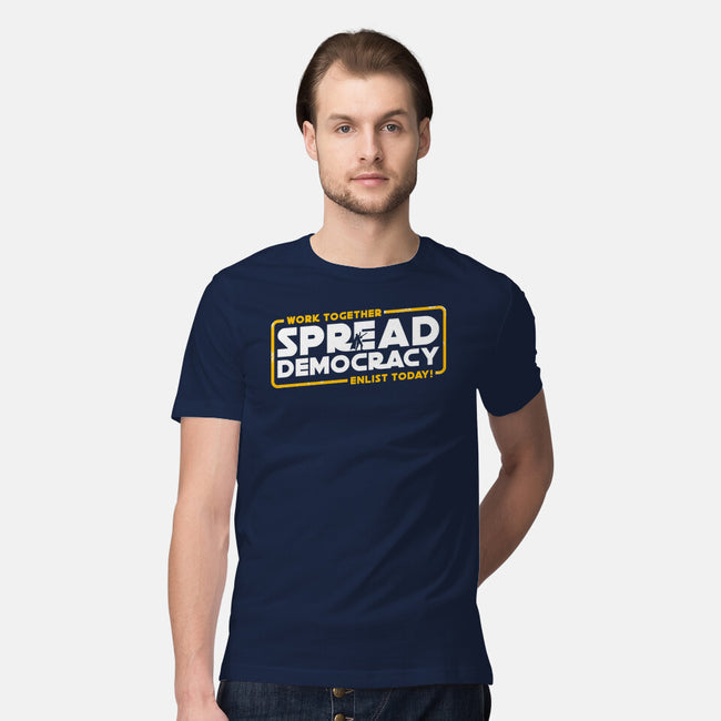 Spread Democracy-Mens-Premium-Tee-rocketman_art