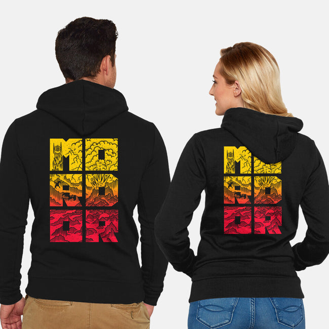 MORDOR-Unisex-Zip-Up-Sweatshirt-Aarons Art Room