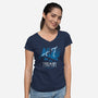 Taxman Animated Series-Womens-V-Neck-Tee-teesgeex