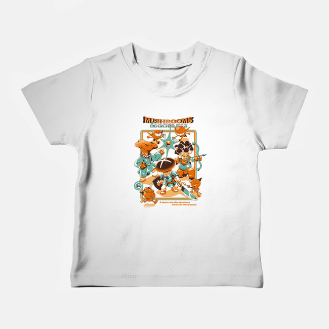 Mushrooms And Goblins-Baby-Basic-Tee-ilustrata