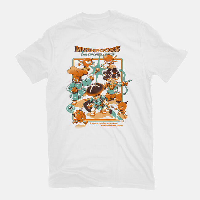 Mushrooms And Goblins-Mens-Basic-Tee-ilustrata