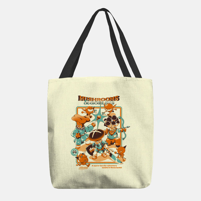 Mushrooms And Goblins-None-Basic Tote-Bag-ilustrata