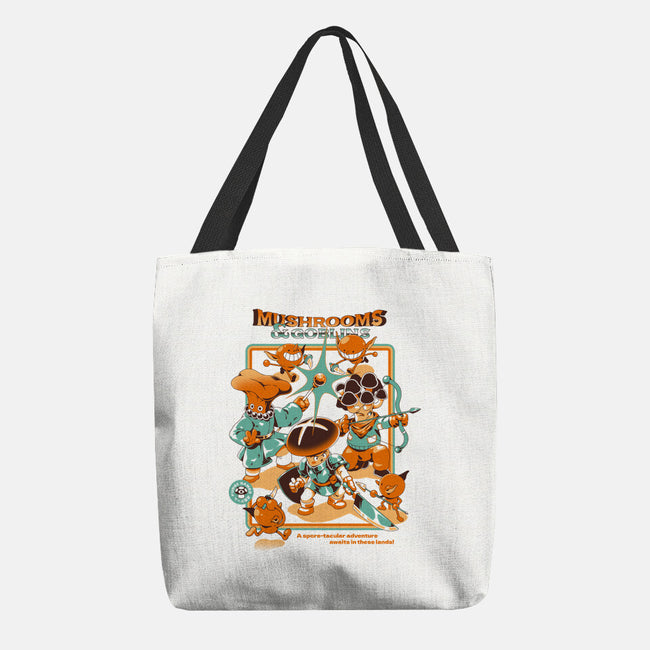 Mushrooms And Goblins-None-Basic Tote-Bag-ilustrata