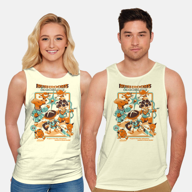 Mushrooms And Goblins-Unisex-Basic-Tank-ilustrata