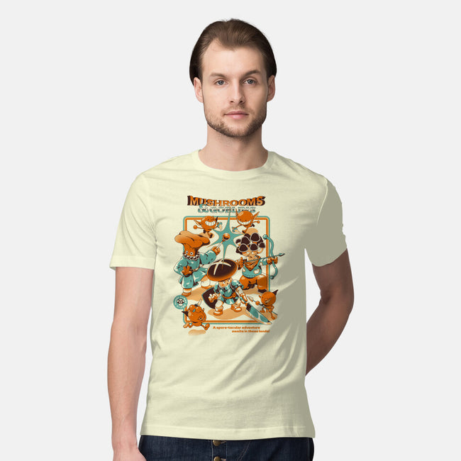 Mushrooms And Goblins-Mens-Premium-Tee-ilustrata