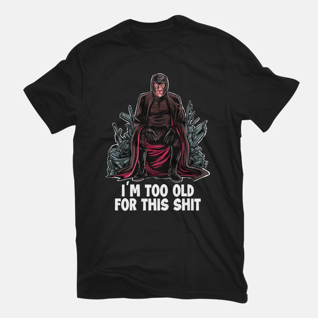 Magneto Is Too Old-Womens-Basic-Tee-zascanauta