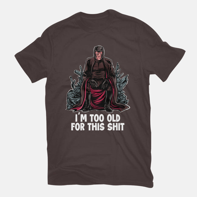 Magneto Is Too Old-Womens-Basic-Tee-zascanauta