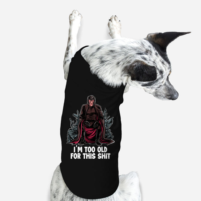 Magneto Is Too Old-Dog-Basic-Pet Tank-zascanauta