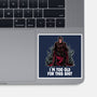 Magneto Is Too Old-None-Glossy-Sticker-zascanauta