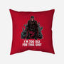 Magneto Is Too Old-None-Removable Cover-Throw Pillow-zascanauta