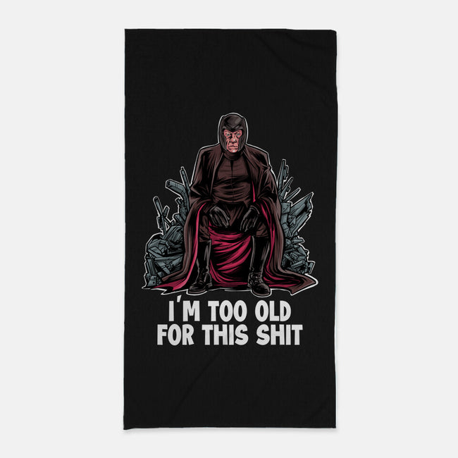 Magneto Is Too Old-None-Beach-Towel-zascanauta