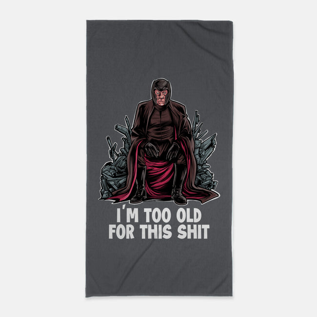 Magneto Is Too Old-None-Beach-Towel-zascanauta