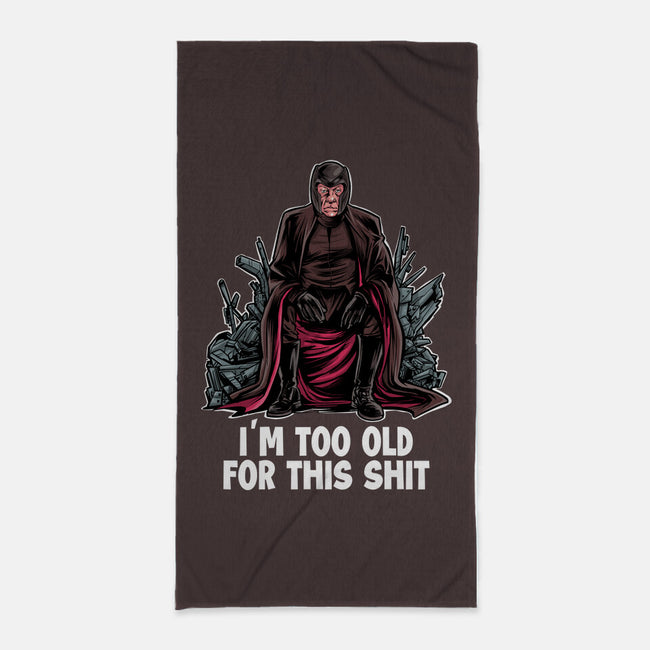 Magneto Is Too Old-None-Beach-Towel-zascanauta