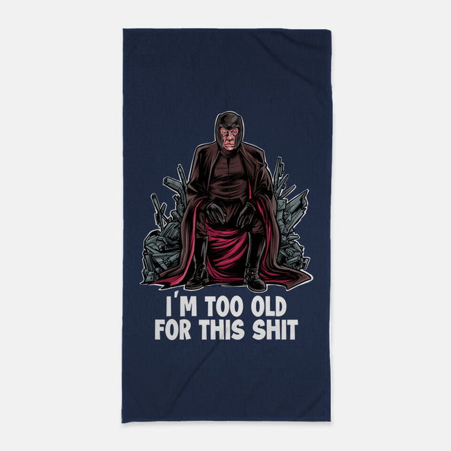 Magneto Is Too Old-None-Beach-Towel-zascanauta