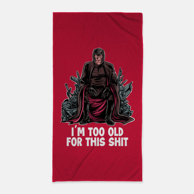 Magneto Is Too Old-None-Beach-Towel-zascanauta