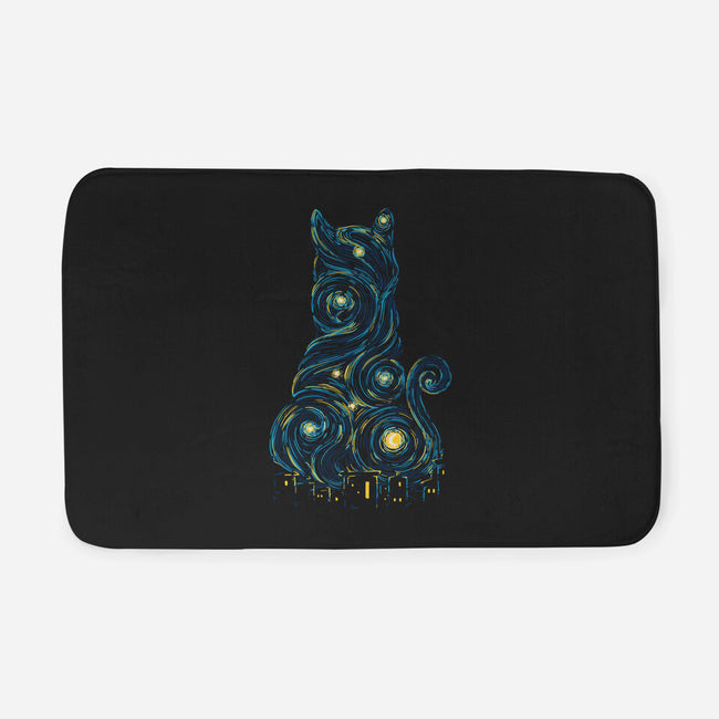 Rooftop Cat-None-Memory Foam-Bath Mat-sebasebi