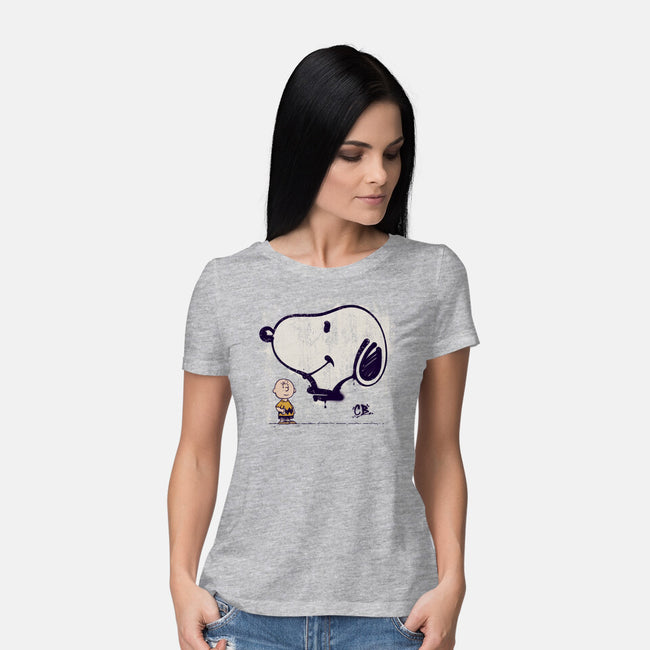 Friendly Graffiti-Womens-Basic-Tee-sebasebi