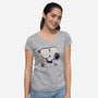 Friendly Graffiti-Womens-V-Neck-Tee-sebasebi