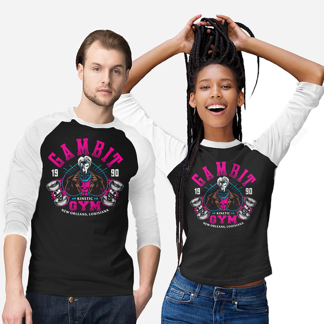 Gambit Gym-Unisex-Baseball-Tee-arace