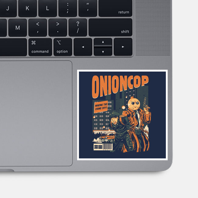 Onion Cop-None-Glossy-Sticker-Estudio Horta