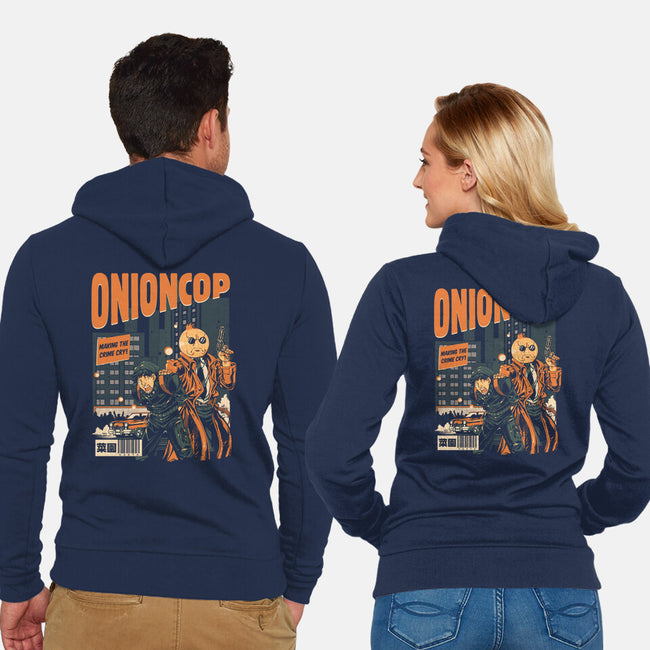 Onion Cop-Unisex-Zip-Up-Sweatshirt-Estudio Horta