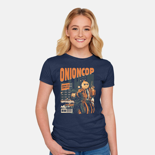 Onion Cop-Womens-Fitted-Tee-Estudio Horta