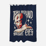 Turning Around Zombie-None-Polyester-Shower Curtain-estudiofitas