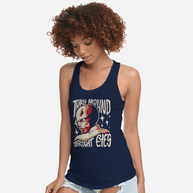 Turning Around Zombie-Womens-Racerback-Tank-estudiofitas