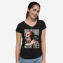 Turning Around Zombie-Womens-V-Neck-Tee-estudiofitas