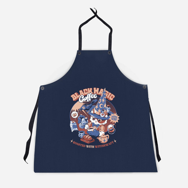 Roasted With Witchcraft-Unisex-Kitchen-Apron-ilustrata