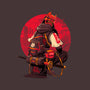 Red Kitsune Samurai-None-Removable Cover-Throw Pillow-Bruno Mota