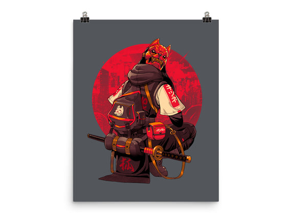 Red Kitsune Samurai