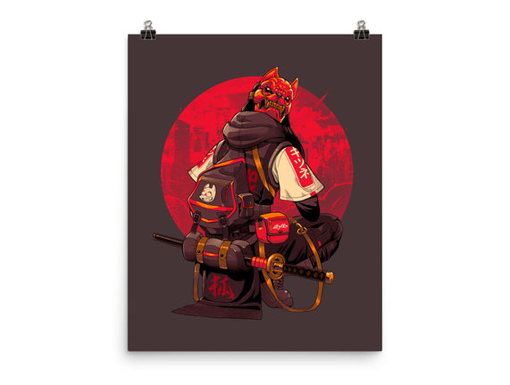 Red Kitsune Samurai