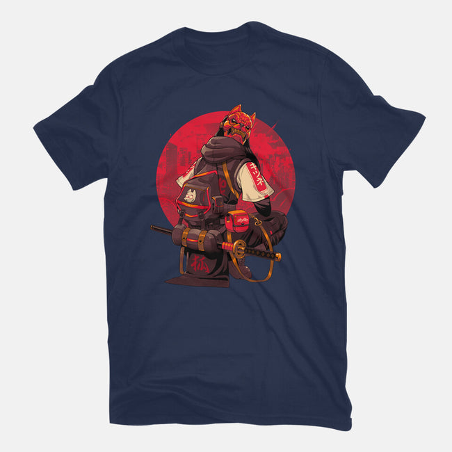 Red Kitsune Samurai-Mens-Basic-Tee-Bruno Mota