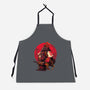 Red Kitsune Samurai-Unisex-Kitchen-Apron-Bruno Mota