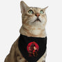 Red Kitsune Samurai-Cat-Adjustable-Pet Collar-Bruno Mota