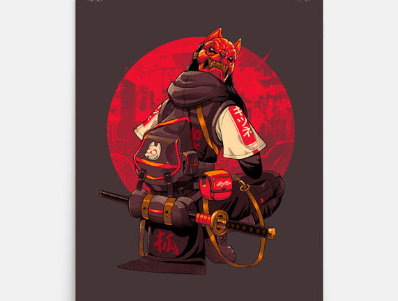 Red Kitsune Samurai