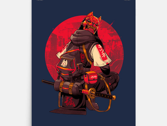 Red Kitsune Samurai