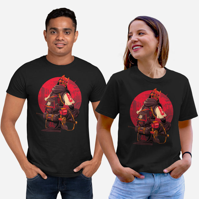 Red Kitsune Samurai-Unisex-Basic-Tee-Bruno Mota