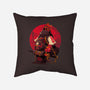 Red Kitsune Samurai-None-Removable Cover-Throw Pillow-Bruno Mota